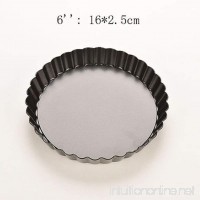 Pie Cake Tart Removable Non Stick Bottom Baking Pastry Mold Pan New Arrived! (6 inch) - B073F7SQKQ